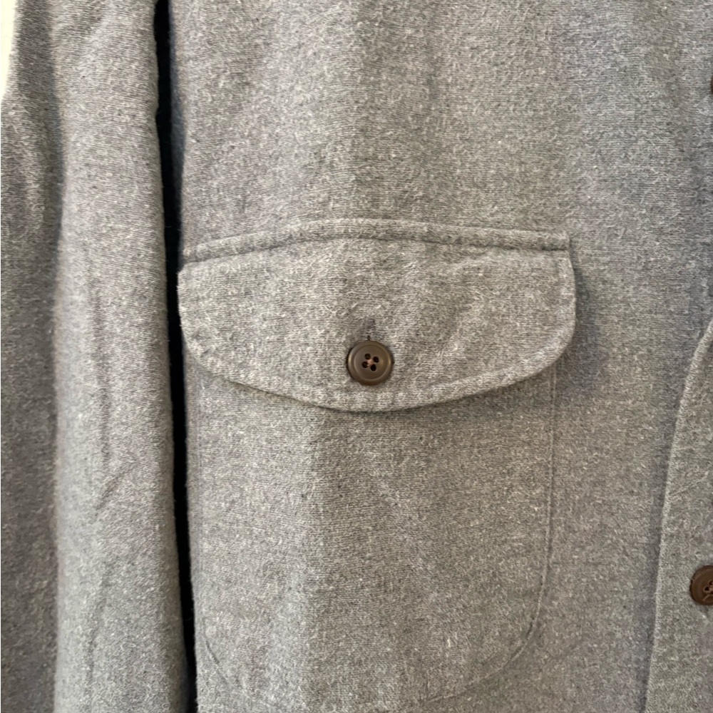 St John’s Bay Men’s Heavy Weight Chambry Shirt -Gray -Sz XL - Picture 2 of 8